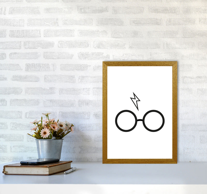 Harry Potter Glasses And Scar Framed Nursey Wall Art Print A3 Print Only