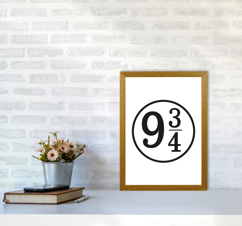 Platform 9 And 3/4 Framed Typography Wall Art Print A3 Print Only