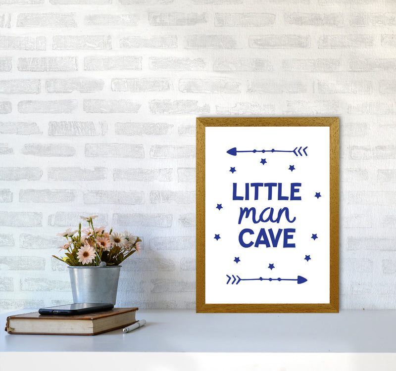 Little Man Cave Navy Arrows Framed Nursey Wall Art Print A3 Print Only