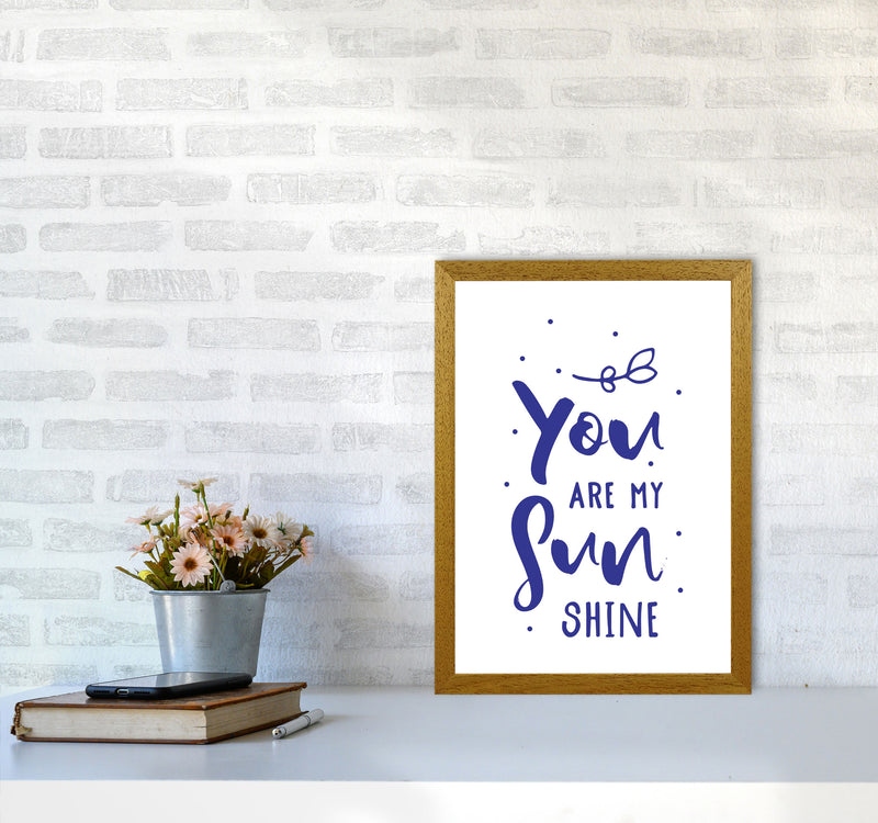You Are My Sunshine Navy Modern Print A3 Print Only