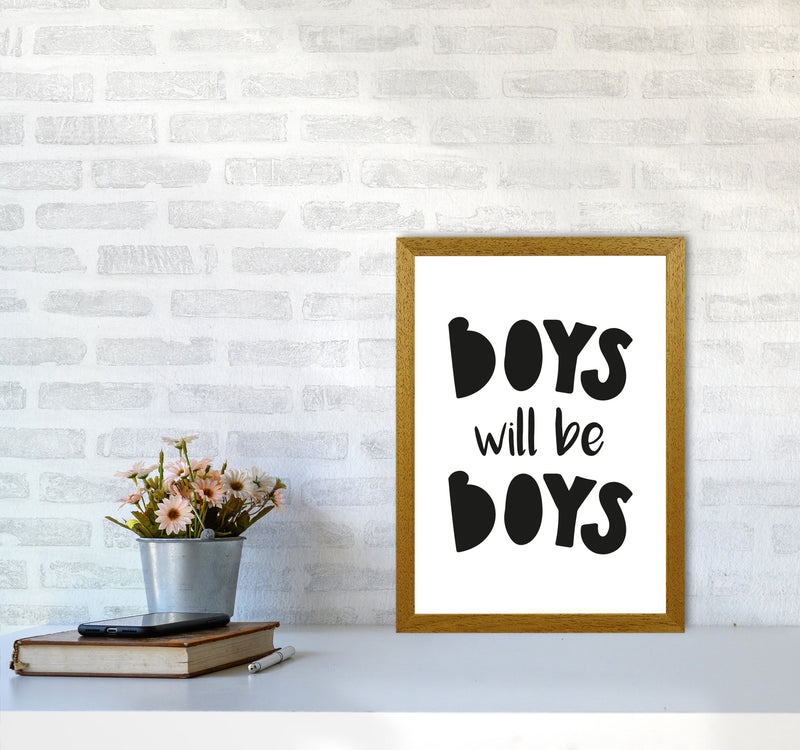 Boys Will Be Boys Framed Nursey Wall Art Print A3 Print Only