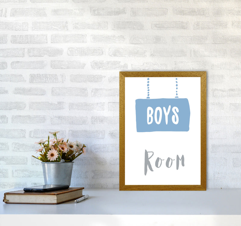Boys Room Blue Framed Nursey Wall Art Print A3 Print Only