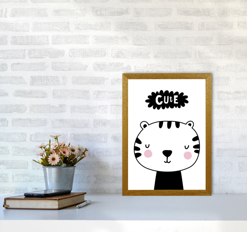 Cute Scandi Tiger Modern Print Animal Art Print A3 Print Only