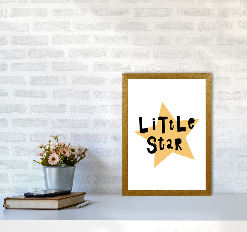 Little Star Scandi Framed Typography Wall Art Print A3 Print Only