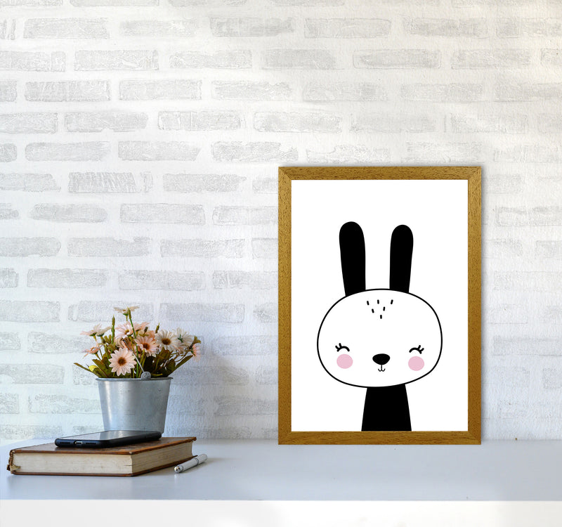 Black And White Scandi Bunny Modern Print Animal Art Print A3 Print Only
