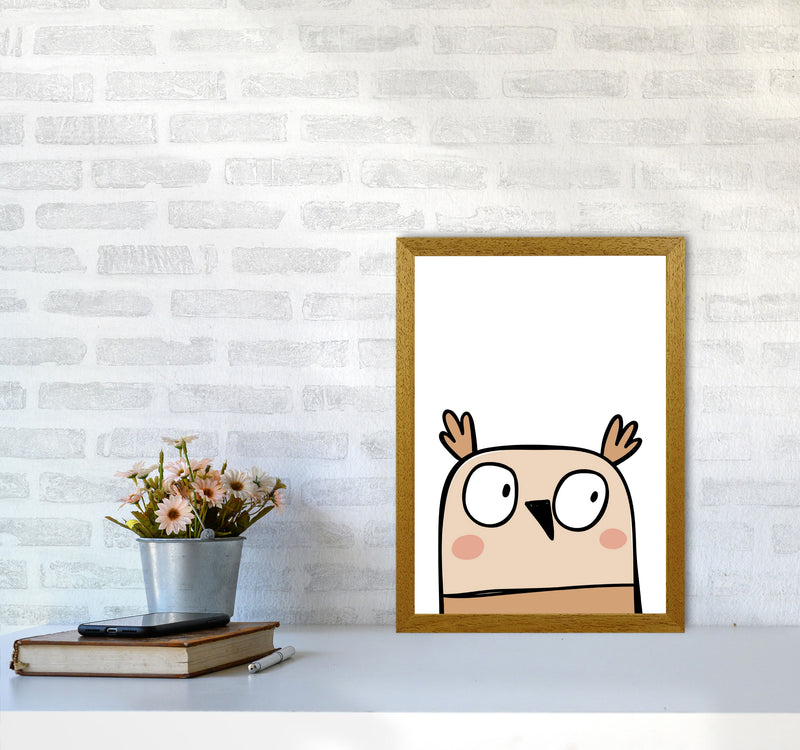 Scandi Owl Framed Nursey Wall Art Print A3 Print Only