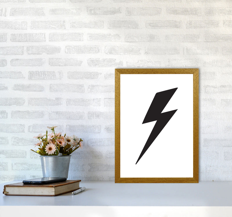 Lightning Bolt Framed Nursey Wall Art Print A3 Print Only