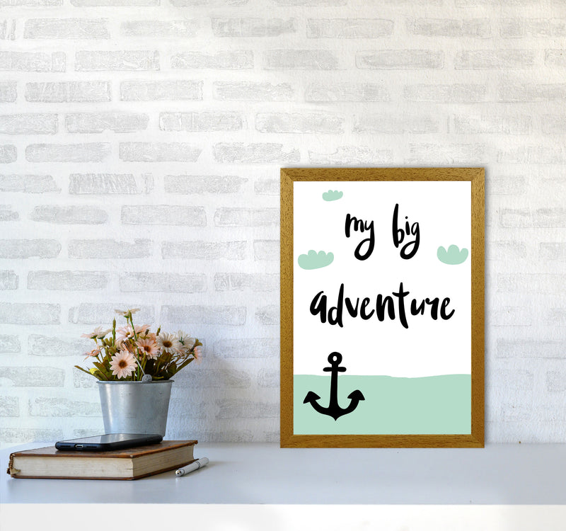 My Big Adventure Framed Typography Wall Art Print A3 Print Only