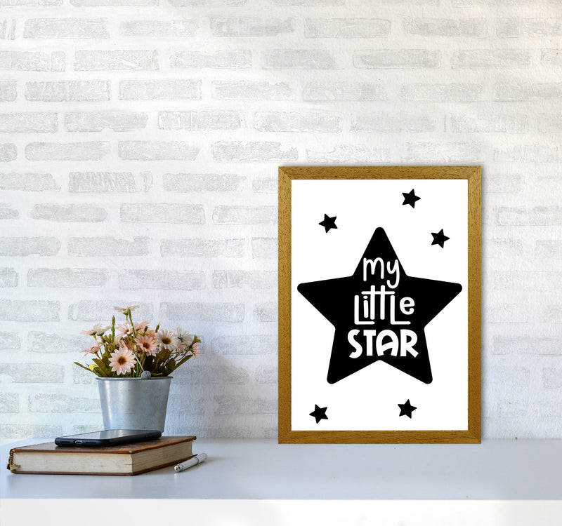 My Little Star Black Framed Nursey Wall Art Print A3 Print Only