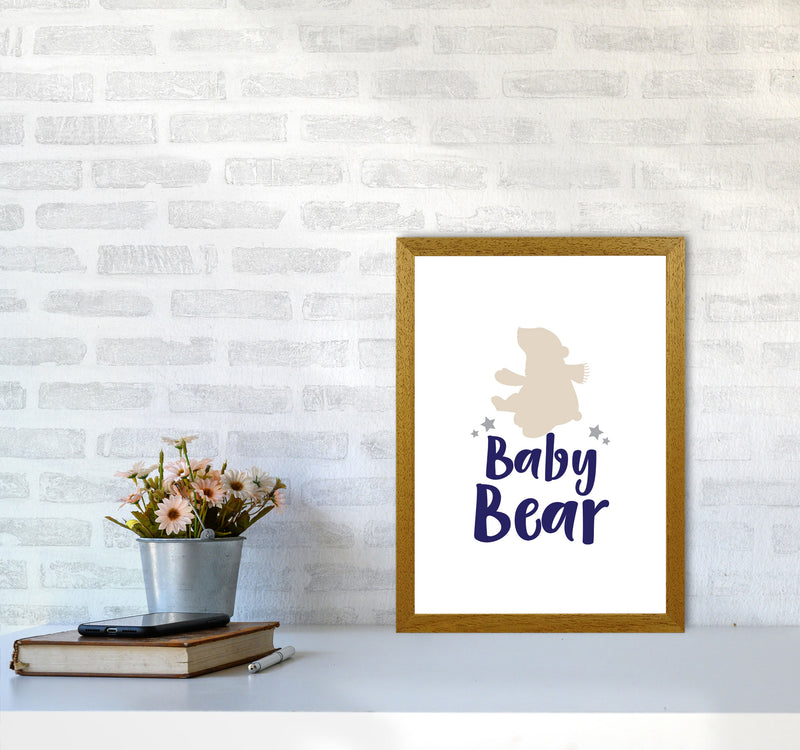 Baby Bear Framed Nursey Wall Art Print A3 Print Only