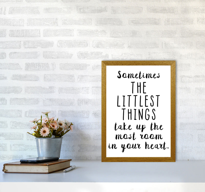 The Littlest Things Black Modern Print A3 Print Only