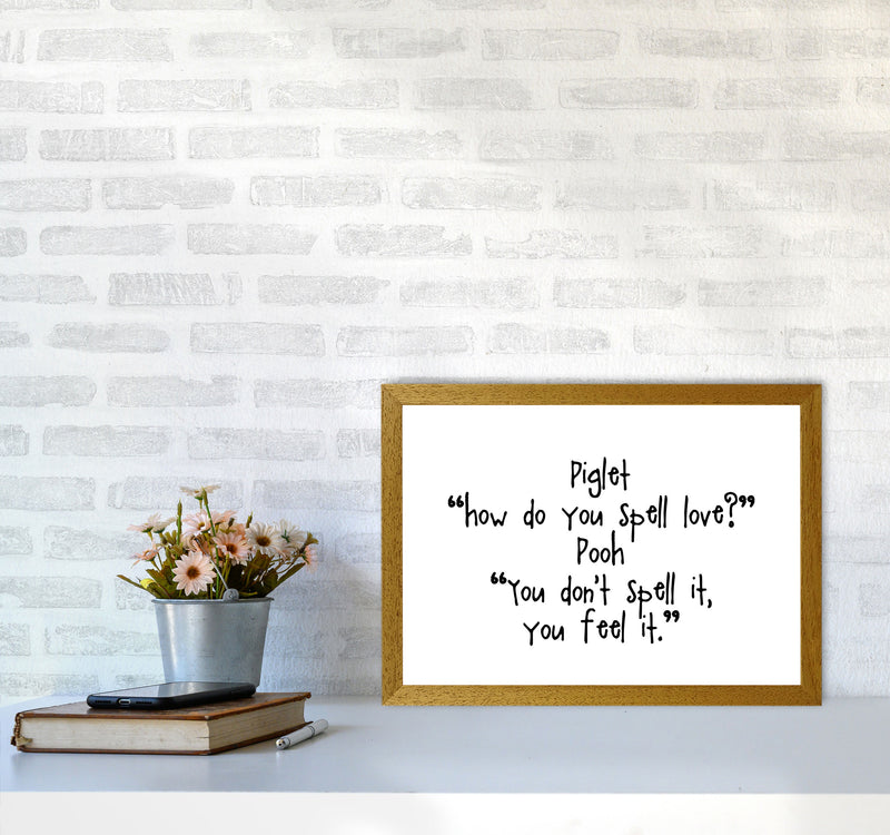 Winnie The Pooh Love Quote Modern Print A3 Print Only