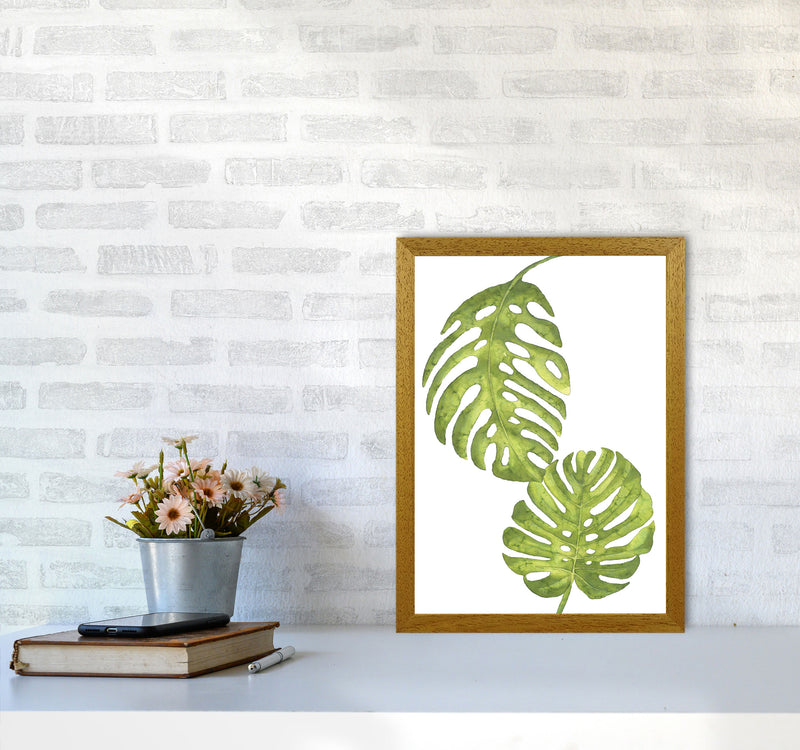 Monstera Leaf Modern Print, Framed Botanical & Nature Art Print A3 Print Only
