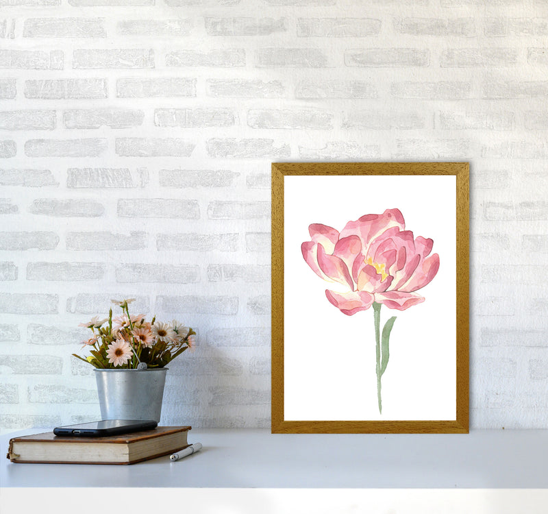 Pink Watercolour Flower Modern Print A3 Print Only