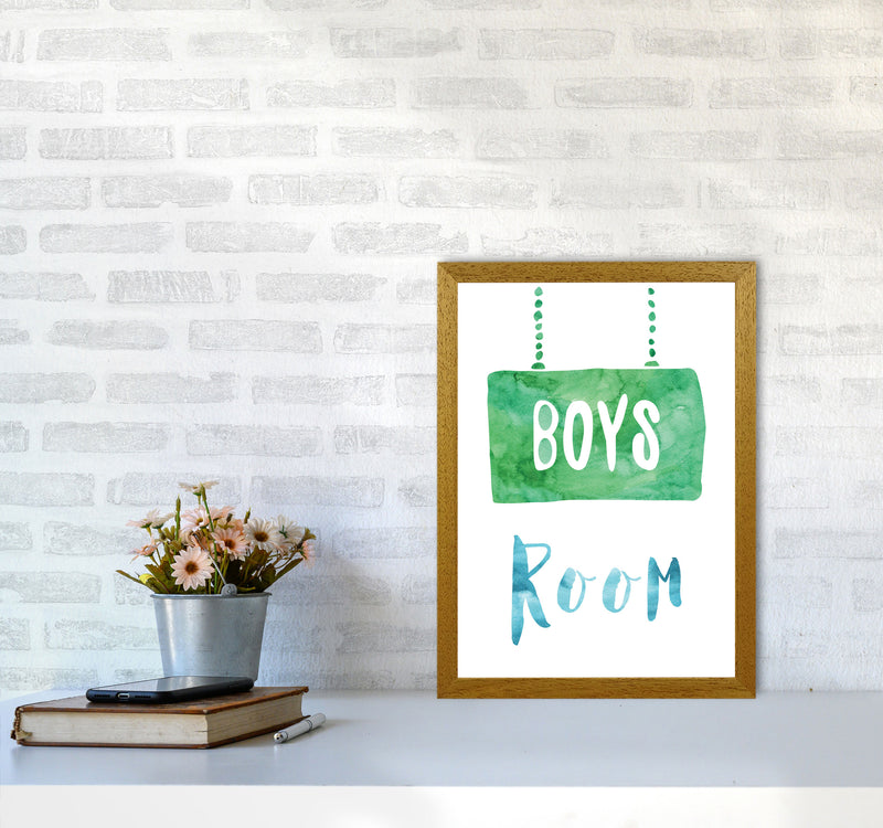 Boys Room Watercolour Framed Nursey Wall Art Print A3 Print Only