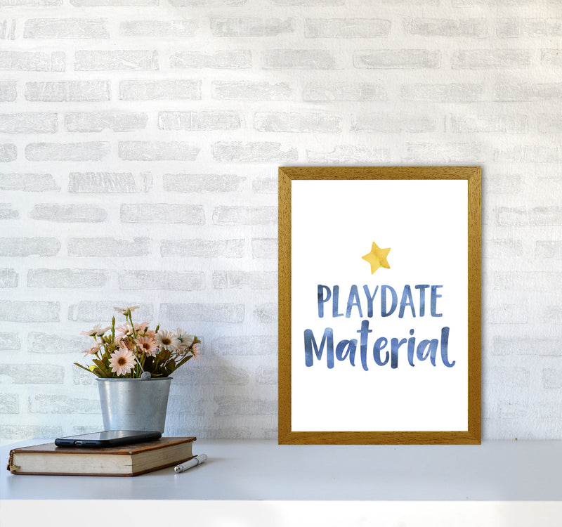 Playdate Material Watercolour Modern Print A3 Print Only