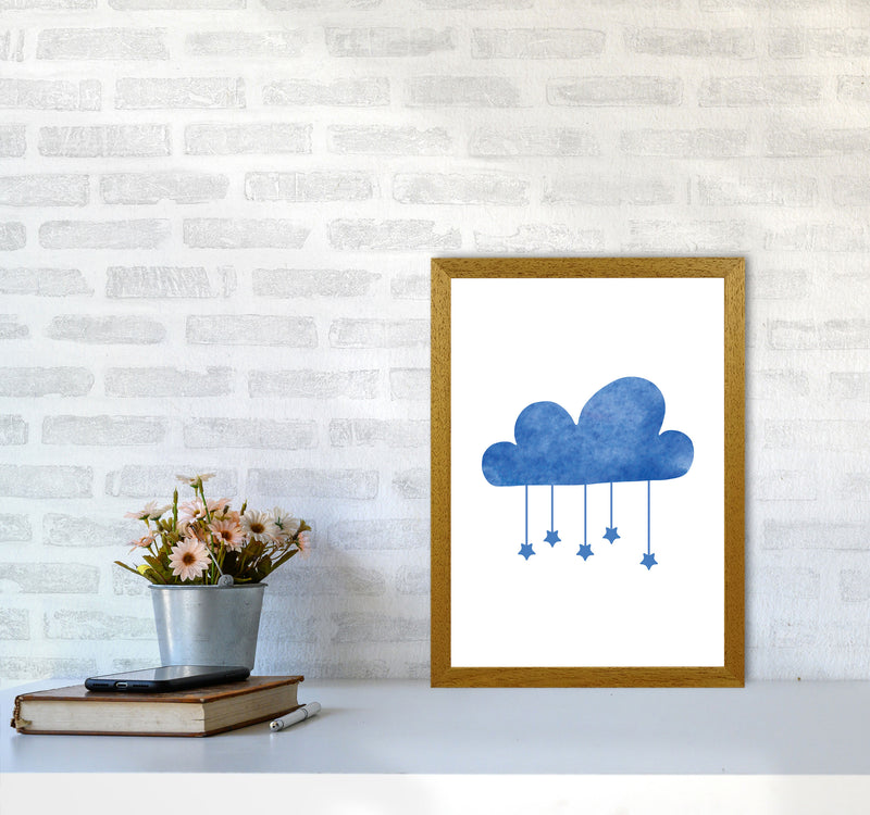 Blue Cloud Watercolour Modern Print A3 Print Only