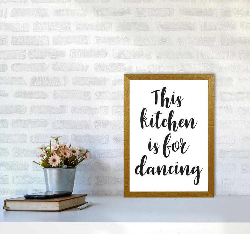 This Kitchen Is For Dancing Modern Print, Framed Kitchen Wall Art A3 Print Only