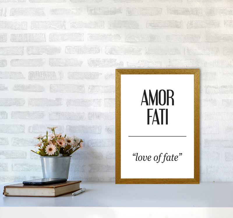 Amor Fati Framed Typography Wall Art Print A3 Print Only