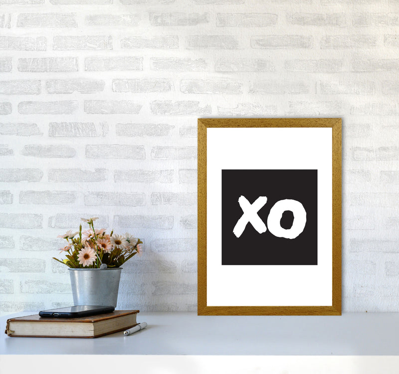 XO Black Square Modern Print A3 Print Only