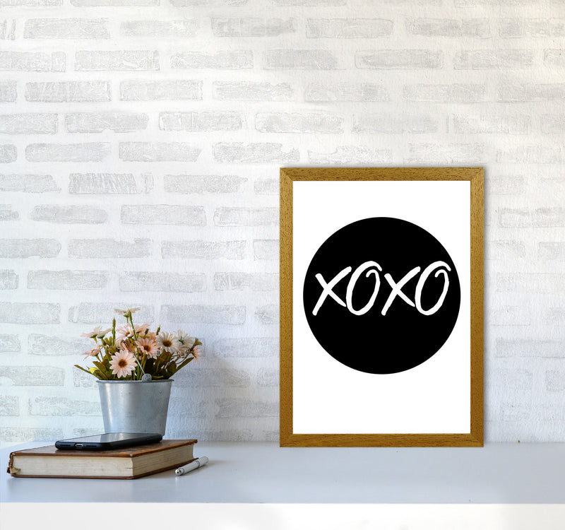 XOXO Black Circle Modern Print A3 Print Only