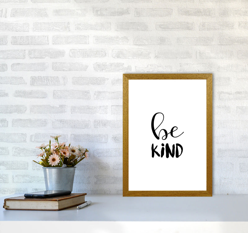 Be Kind Framed Typography Wall Art Print A3 Print Only
