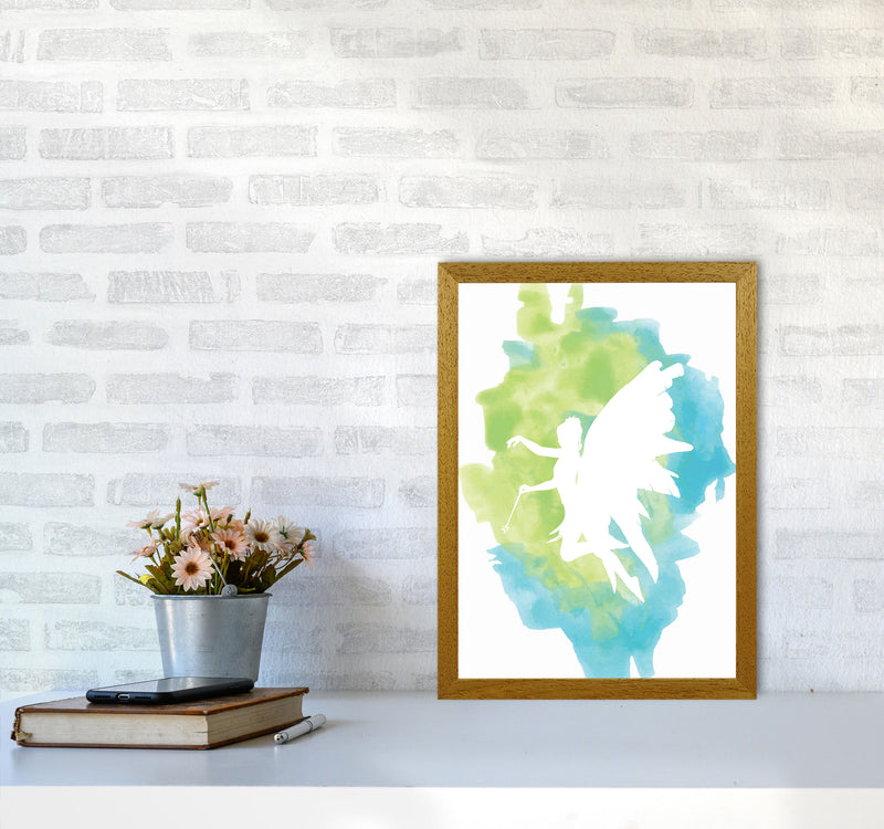 Fairy Turquoise Multi Watercolour Modern Print A3 Print Only