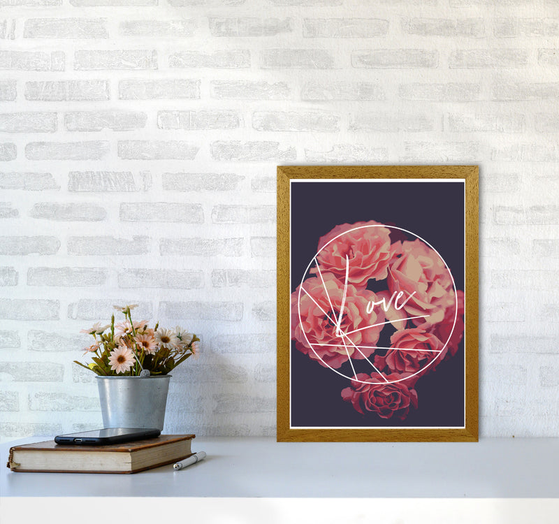 Floral Love Modern Print, Framed Botanical & Nature Art Print A3 Print Only