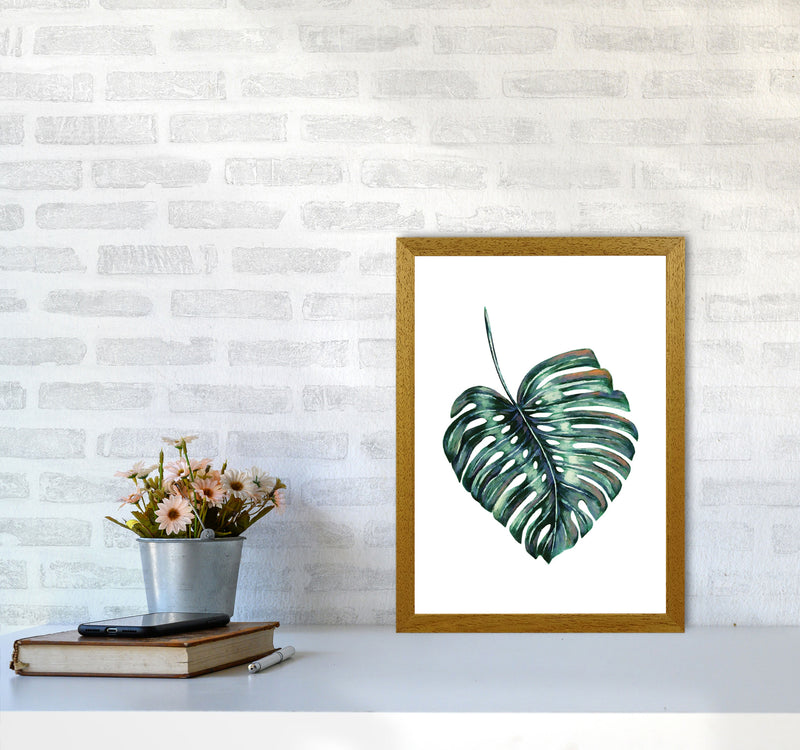 Monstera Leaf Full Modern Print, Framed Botanical & Nature Art Print A3 Print Only