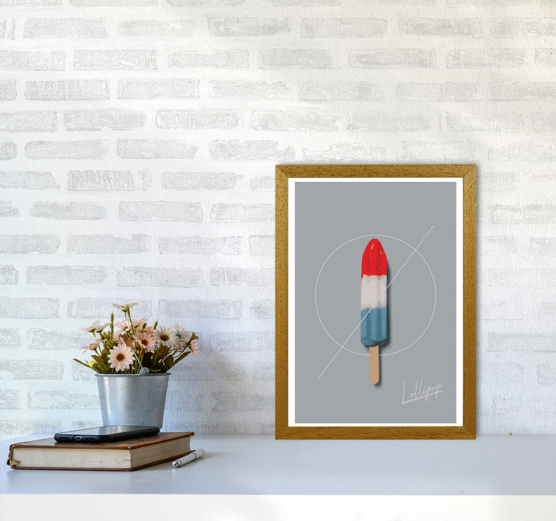 Ice Lolly Modern Print, Framed Kitchen Wall Art A3 Print Only