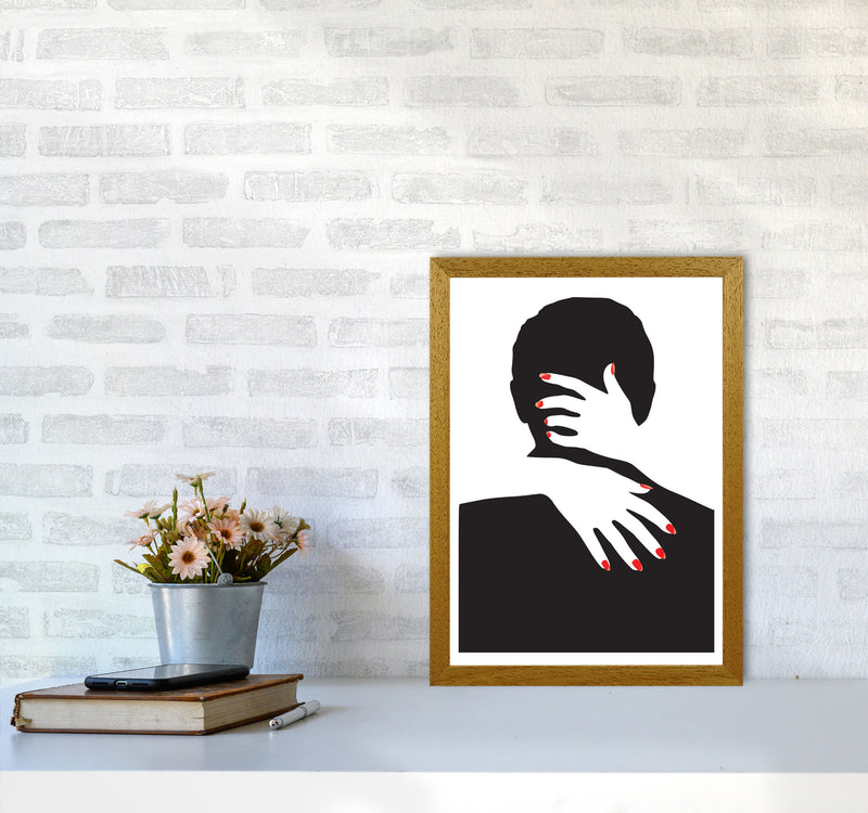 Abstract Man And Hands Modern Print A3 Print Only
