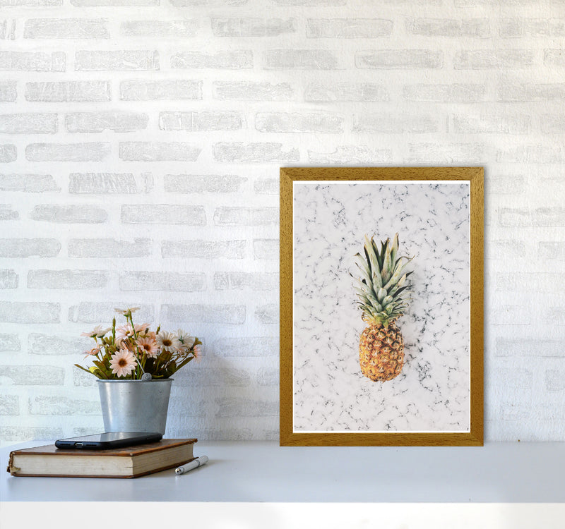 Marble Pineapple Modern Print, Framed Kitchen Wall Art A3 Print Only