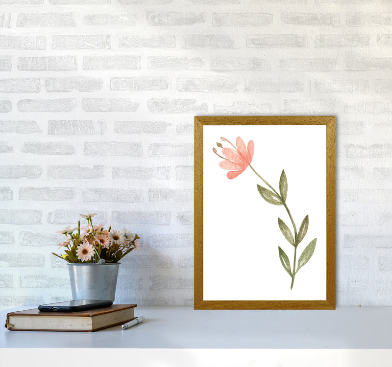 Pink Watercolour Flower 2 Modern Print A3 Print Only