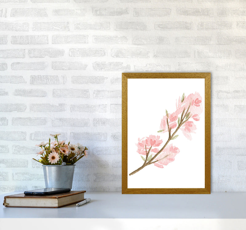 Pink Watercolour Flower 4 Modern Print A3 Print Only