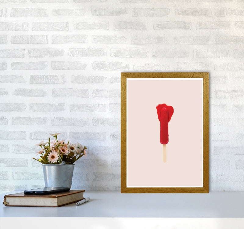 Red Icepop Modern Print A3 Print Only