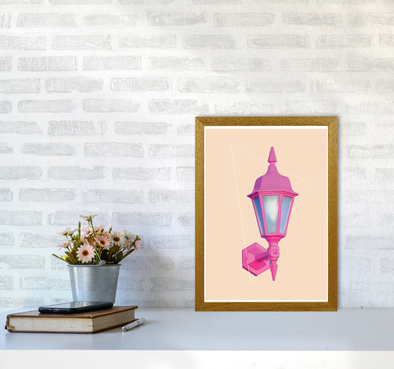 Pink Geo Lamp Modern Print A3 Print Only