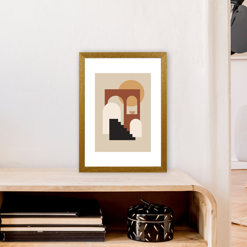 Mica Sand Stairs To Sun N16  Art Print by Pixy Paper A3 Print Only