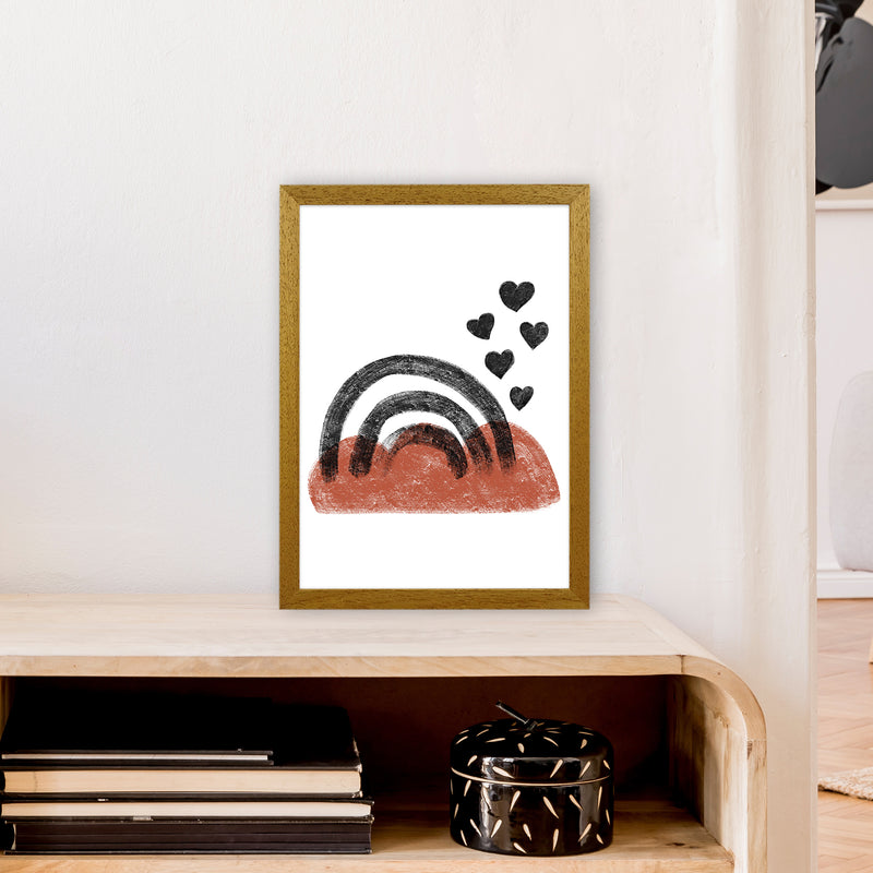 Dalia Chalk Black Rainbow  Art Print by Pixy Paper A3 Print Only