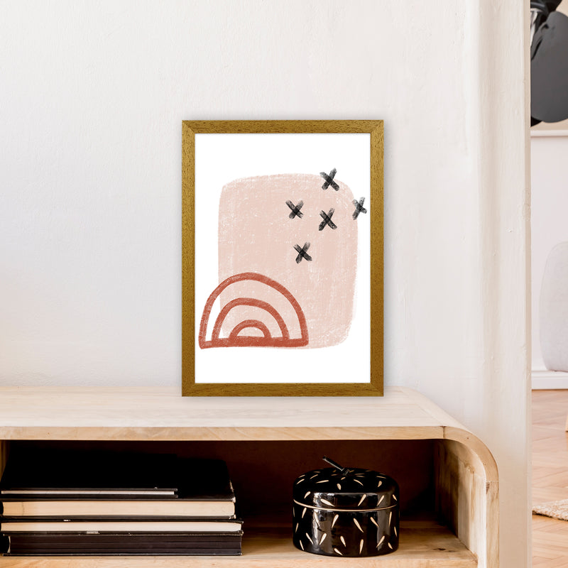 Dalia Chalk Red Rainbow  Art Print by Pixy Paper A3 Print Only