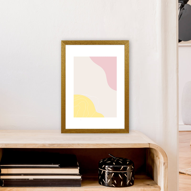 Mila Pink Abstract N18  Art Print by Pixy Paper A3 Print Only