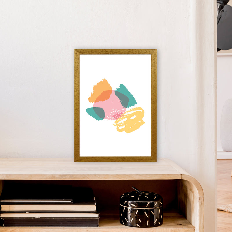 Mismatch Pink And Teal  Art Print by Pixy Paper A3 Print Only
