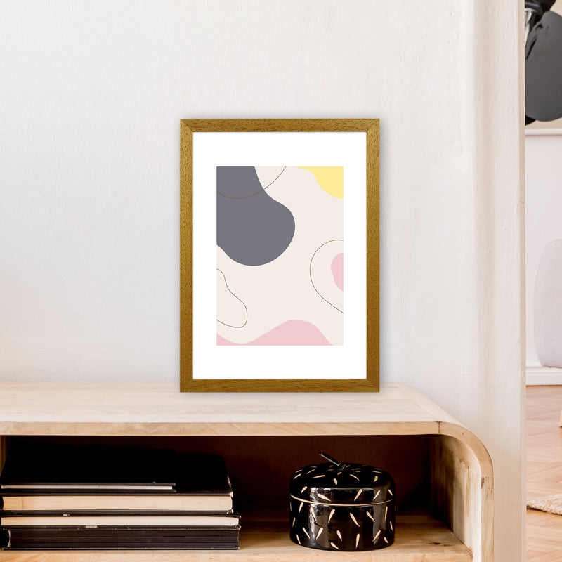 Mila Pink Abstract N17  Art Print by Pixy Paper A3 Print Only