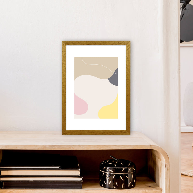 Mila Pink Abstract N24  Art Print by Pixy Paper A3 Print Only