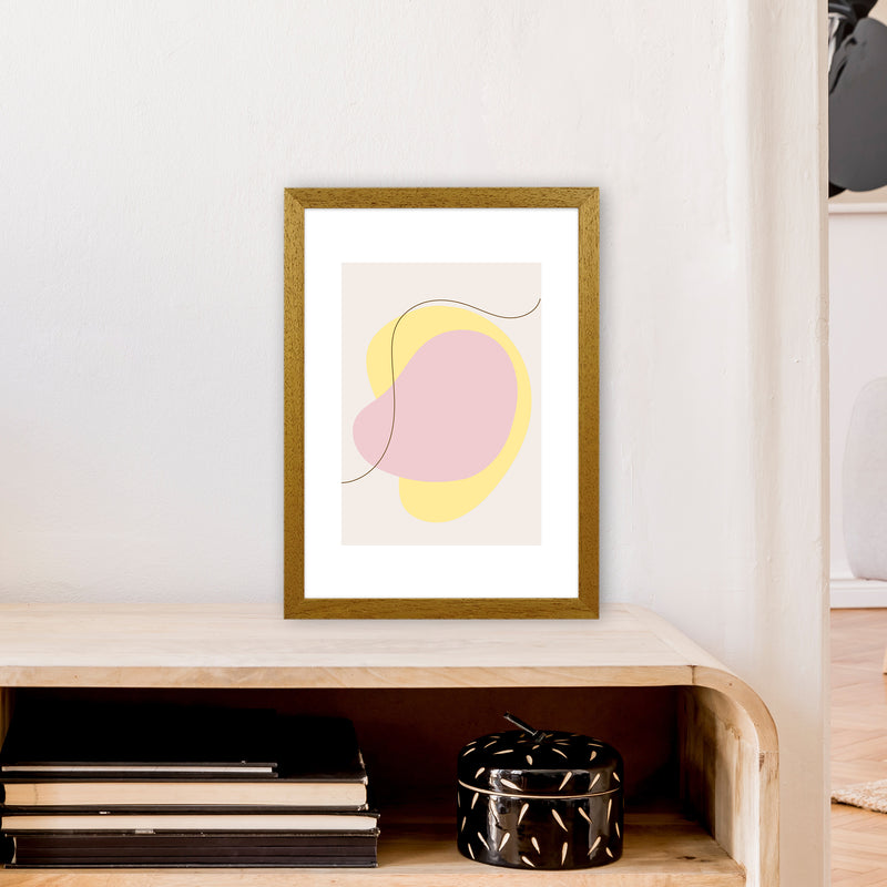 Mila Pink Abstract N22  Art Print by Pixy Paper A3 Print Only