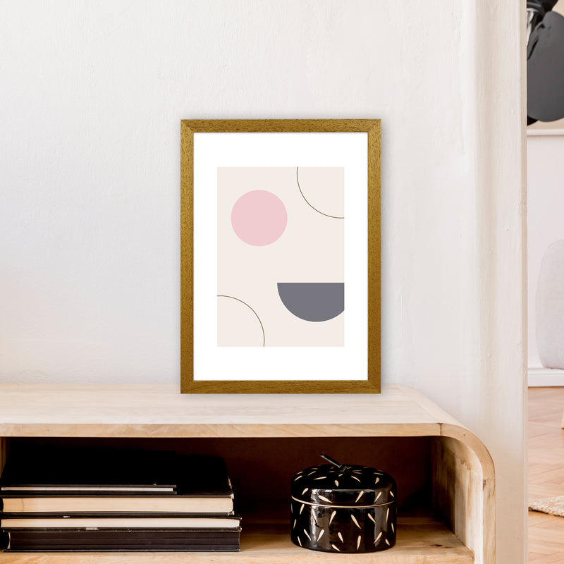 Mila Pink Abstract N23  Art Print by Pixy Paper A3 Print Only