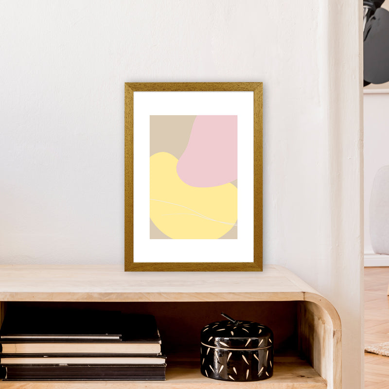 Mila Pink Abstract N20  Art Print by Pixy Paper A3 Print Only