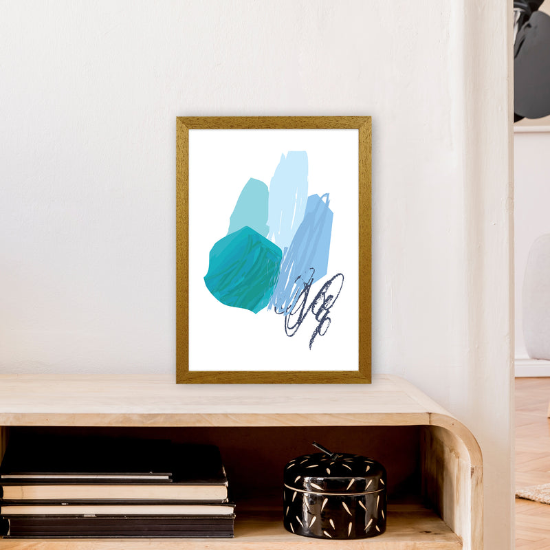 Blue Palette Drawings  Art Print by Pixy Paper A3 Print Only