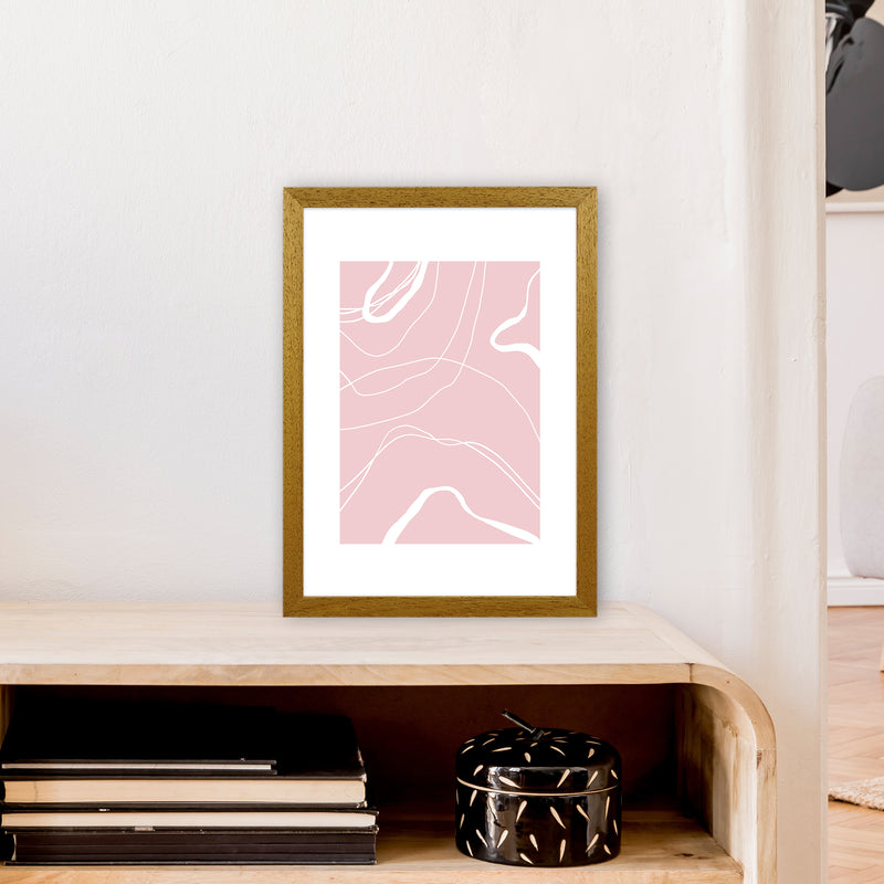 Mila Pink Swirls N14  Art Print by Pixy Paper A3 Print Only