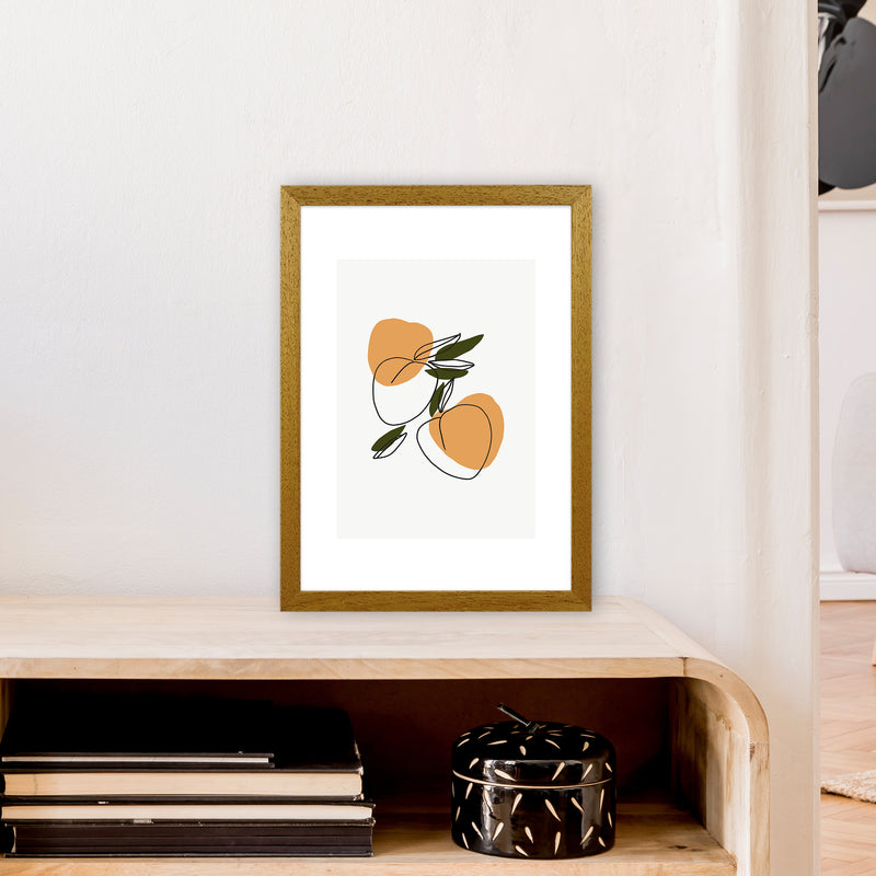 Mica Apricots N3  Art Print by Pixy Paper A3 Print Only