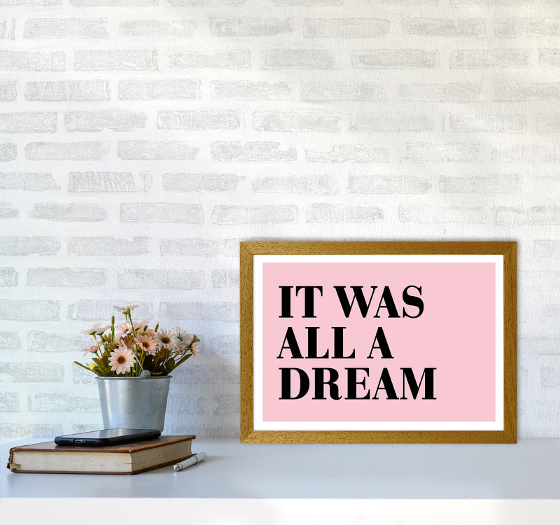 It Was All A Dream Neon Funk  Art Print by Pixy Paper A3 Print Only